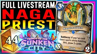 ⭐ Naga Priest! NoHandsGamer Legend Twitch Stream VODs - Voyage to the Sunken City - Hearthstone