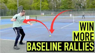 Hit BETTER GROUNDSTROKES to win more BASELINE RALLIES
