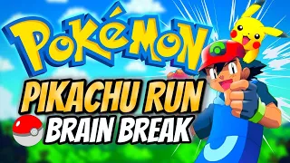 🐹 Pokemon 🐹 Pikachu Run 🐹 Fitness Run | Brain Break | GoNoodle Inspired