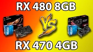 RX 470 (4GB) vs RX 480 (8GB) | Pentium G4560