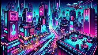 1 Hour Of Cyberpunk Inspired Background Music