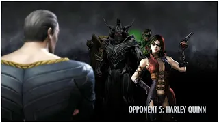 Injustice: Gods Among Us Arcade #5 - Black Adam Vs. Harley Quinn | No Commentary