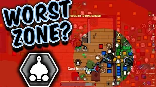 The WORST possible zone for Lone Survivr!! 50v50 | surviv.io