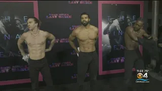 Steamy show ahead of "Magic Mike's Last Dance" premiere in South Beach