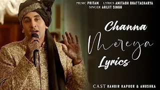 Channa Mereya Karaoke with Lyrics| Ae Dil Hai Mushkil | Karan Johar |Ranbir |Anushka |Pritam |Arijit