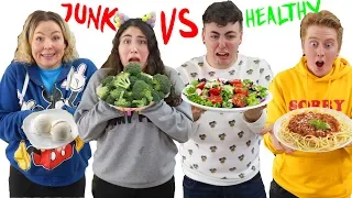 COOKING JUNK VS HEALTHY FOOD CHALLENGE!