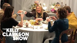 The 'Downton Abbey' Cast And Kelly Play 'Sip It And Spill It' | The Kelly Clarkson Show