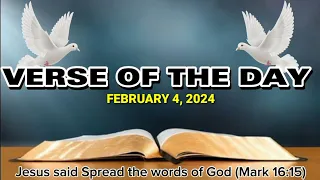 VERSE OF THE DAY FEBRUARY 4, 2024