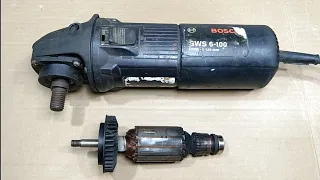 Rusty and Damaged Angle Grinder Bosch/Restoration