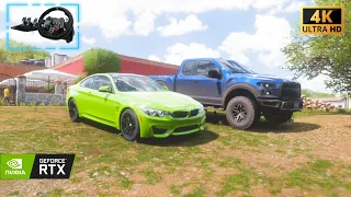 BMW M4 & Ford // Forza Horizon 5 | Logitech g29 Gameplay [ 4k 60fps ]