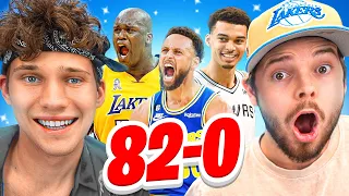 ALL-TIME 82-0 NBA Team Challenge Vs Jesser!