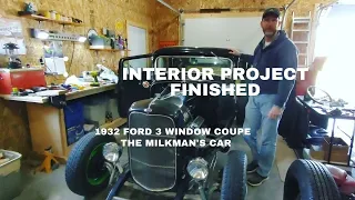 1932 Ford 3 Window Coupe Interior Project is Finished