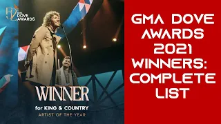 GMA Dove Awards 2021 Winners: Complete List