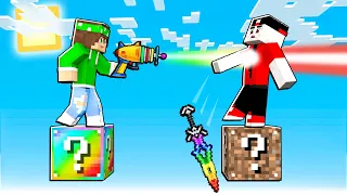 LUCKYBLOCK *ARCOBALENO* contro LUCKYBLOCK *TERRA* su MINECRAFT!