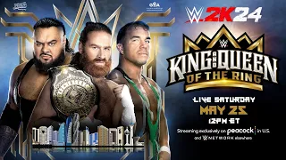 Sami Zayn vs Chad Gable vs Bronson Reed - Intercontinental Championship - King and Queen of the Ring