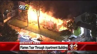 2 Units Of Panorama City Apartment Building Heavily Damaged By Flames