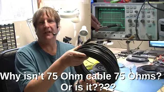 Why doesn't a 75 Ohm cable measure 75 Ohms?