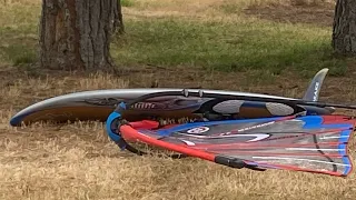 4.2m & Old school Reactor Bar Windsurfing the Mighty Columbia River Gorge  & Lightning June 2023