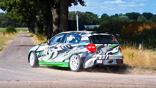 BMW E87 130i and 132i rallycars | straight-6 sounds & drifts | 2022 Belgian rallies