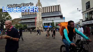 Leicester, UK |  City Centre Virtual Walking Tour [4K]