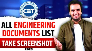 DOCUMENTS Required for Engineering Admissions 2023 - Maharashtra, MHTCET Engineering Counselling