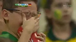 Brazil fans reaction to loss in Brazil vs Germany match in World Cup 2014