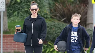 Jennifer Garner Radiates Joy On Morning School Run With Son Samuel
