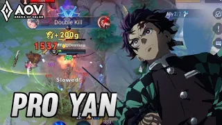 AOV : YAN/TANJIRO GAMEPLAY | PRO YAN - ARENA OF VALOR