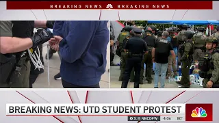 Police remove pro-Palestine protestors from UT Dallas encampment | NBC DFW