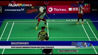 KEVIN SANJAYA UMUMKAN PENSIUN DARI DUNIA TEPOK BULU