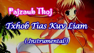 Txhob Tias Kuv Liam Instrumental + lyrics - Pajzaub Thoj