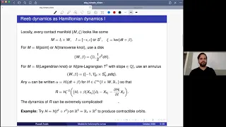 OBZ 7: Russell Avdek - Model Reeb dynamics and holomorphic cylinders