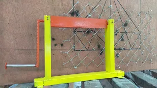 Simpleng ideya sa PAGGAWA ng CYCLONE WIRE | Homemade Chainlink Fencing Machine