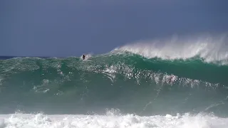 A Giant wave at Waimea Bay. January 16th, 2021