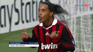 Ronaldinho'nun UEFA Şampiyonlar Ligi'ndeki Tüm Golleri