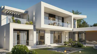 Luxury 4 Bedroom Modern House Design with an Indoor Pool ( 214 smq).