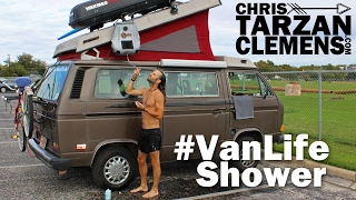 VanLife Shower - How I Shower While Living In A Van