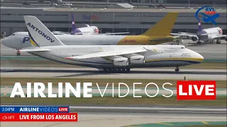 🔴LIVE LAX PLANE SPOTTING: ANTONOV AN-124 Arrival at 3:05pm PDT!