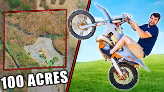 RIDING DIRT-BIKES at my NEW LAND!