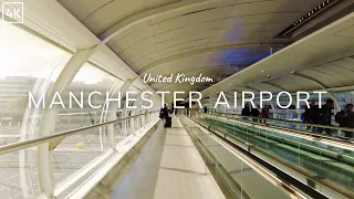 Manchester Airport Walking Tour 4K - Terminal 1 (60fps)