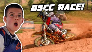 CHAD REED VS JOSH GRANT 85cc Father and Son Race!