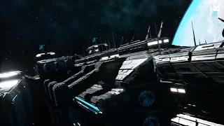 3d Spaceship Flyby 2