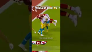 Derwin James BODY SLAMS Travis Kelce 😳 #shorts