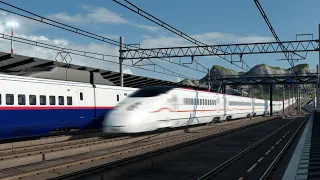 Transport Fever 2 Bullet Train High Speed Overtaking Compilation 200MPH