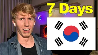 🔴 I'm going to learn Fluent Korean in 7 days 🇰🇷