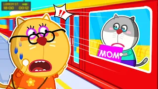 Baby Got Lost at the Railway Station! Safety Tips for Kids 🐺 Funny Stories for Kids @LYCANArabic