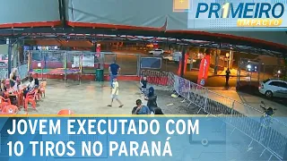 Jovem é executado na frente de namorada em lanchonete no Paraná | Primeiro Impacto (08/02/24)