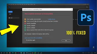 Your graphics processor is incompatible on Photoshop 2024 | How To Fix Graphics Processor error ✅