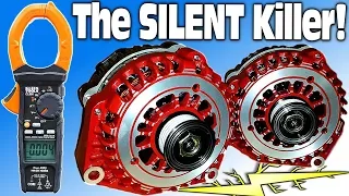 BIGGEST Mistake that KILLS ALTERNATORS!!! Dead Battery Current Draw & Alternator Test