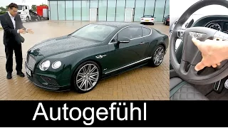 Bentley Continental GT Speed FULL REVIEW test driven W12 630 hp Sound